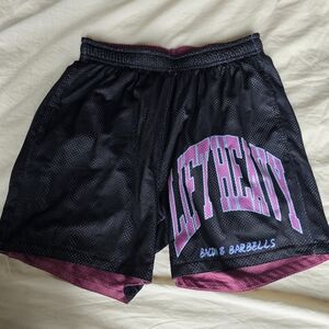 Black and Purple Women's Shorts